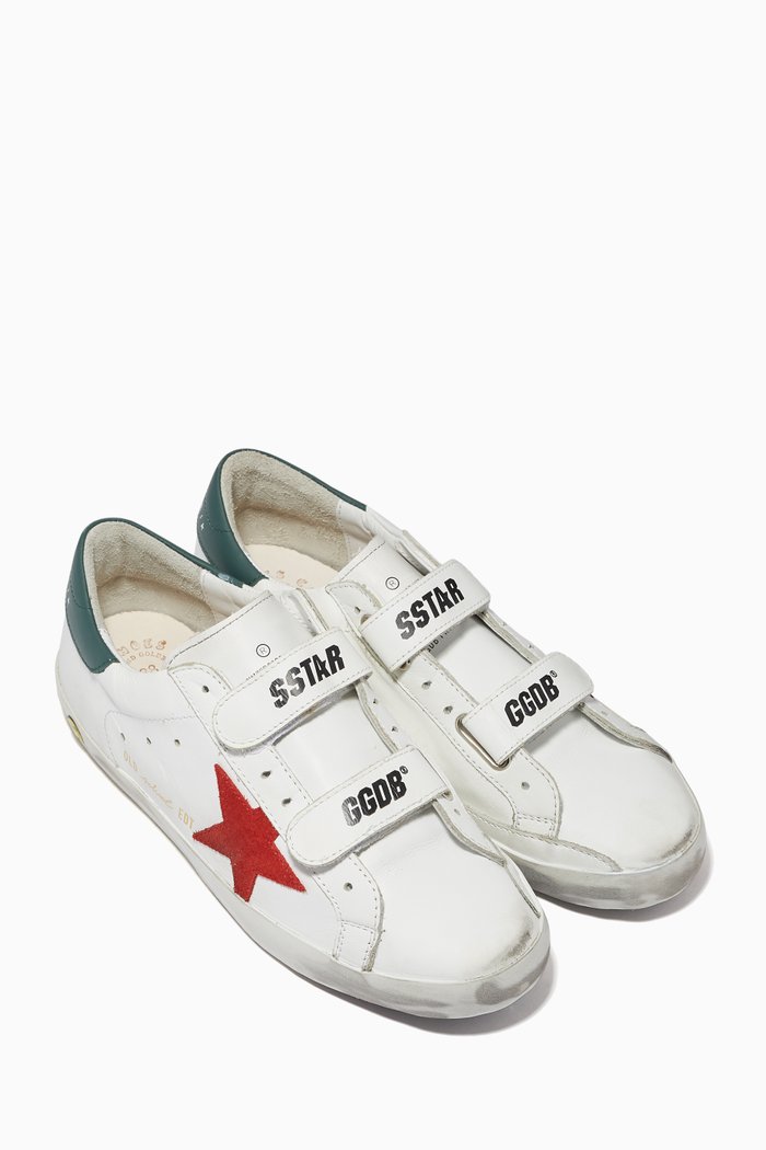 

Old School Leather Sneakers, White