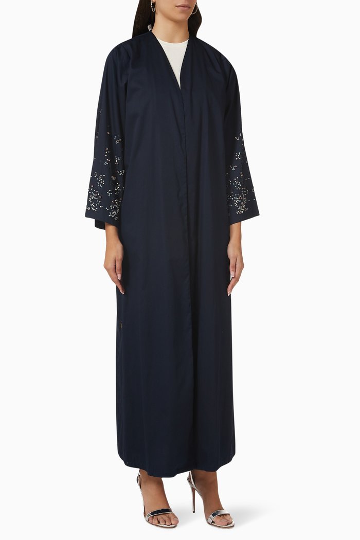 

Crepe Abaya, Blue