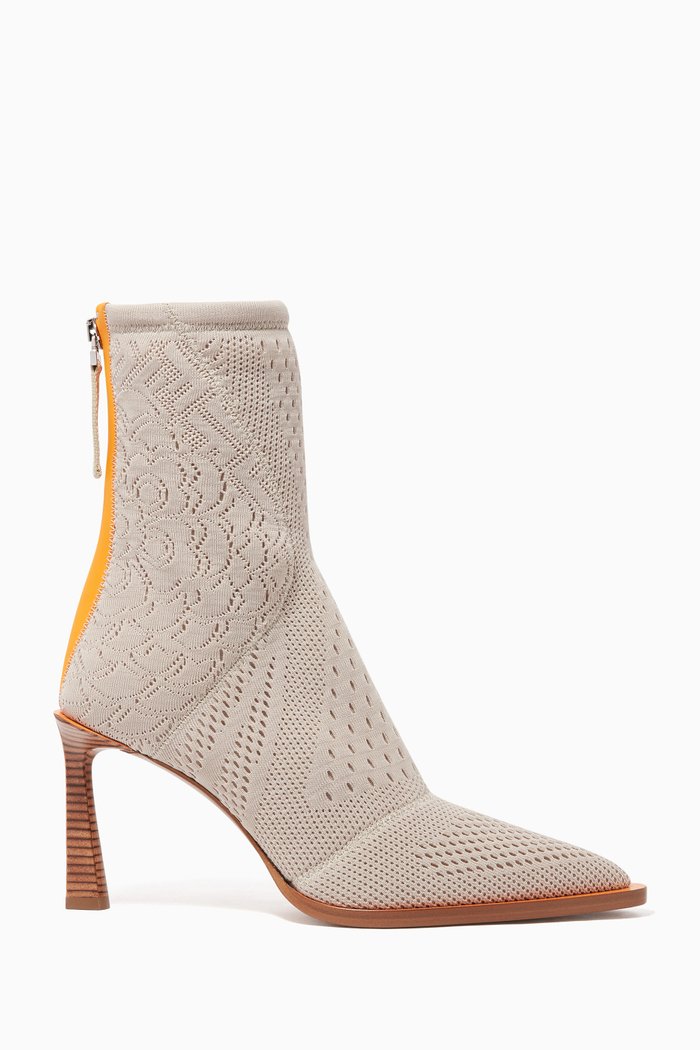 

FFrame High-Tech Jacquard Booties, Grey