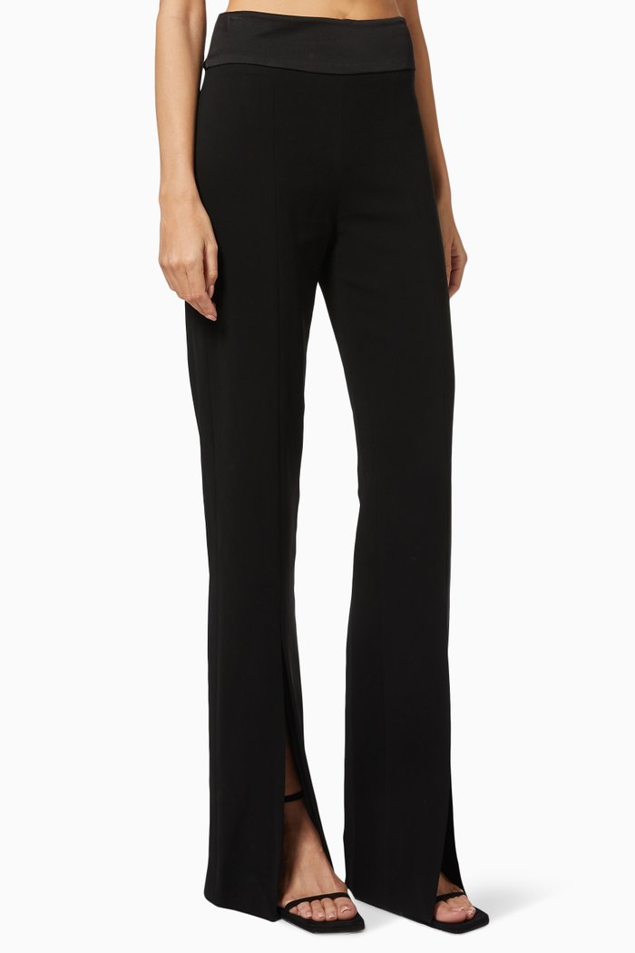 

Ariah Pants in Crepe Satin, Black