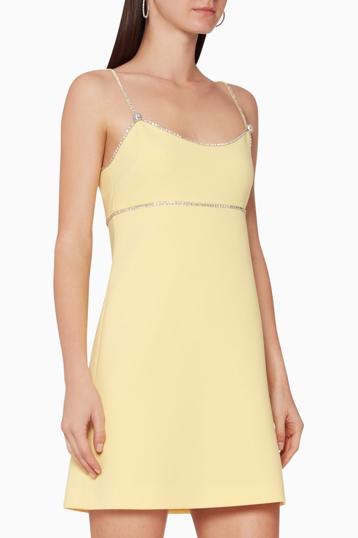 

Cady Crepe Slip Dress, Yellow