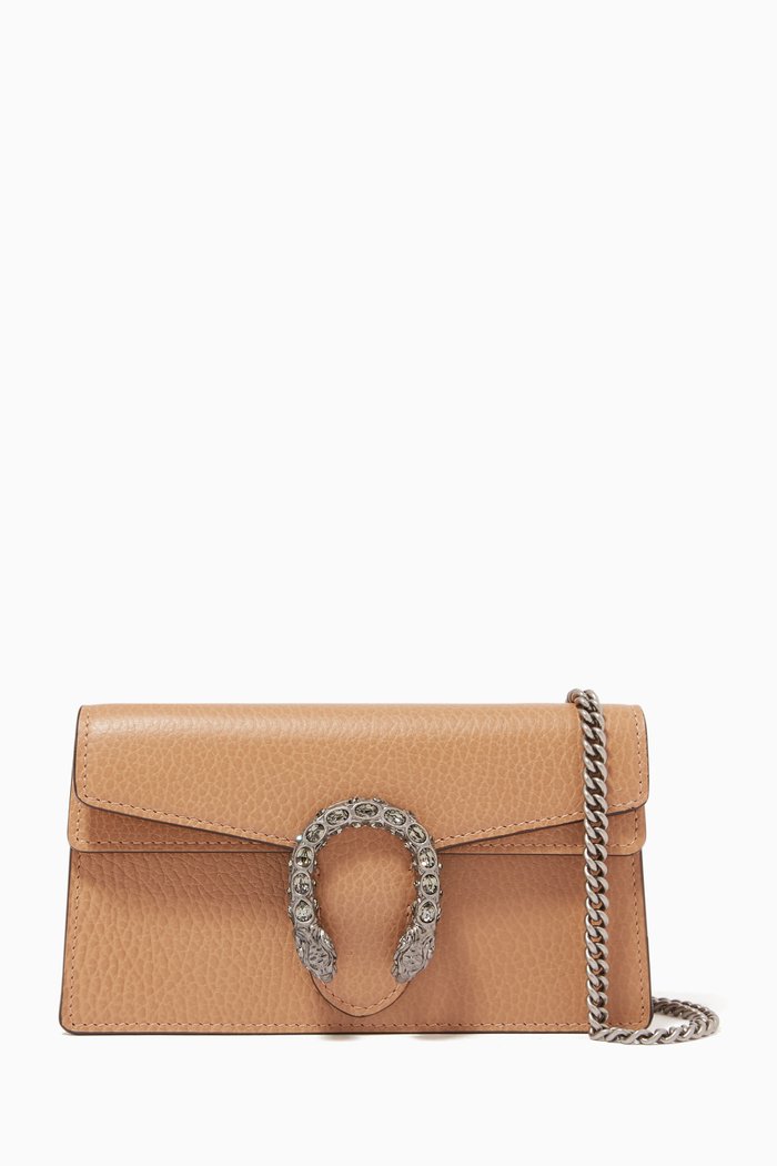 

Super Mini Dionysus Leather Bag, Neutral