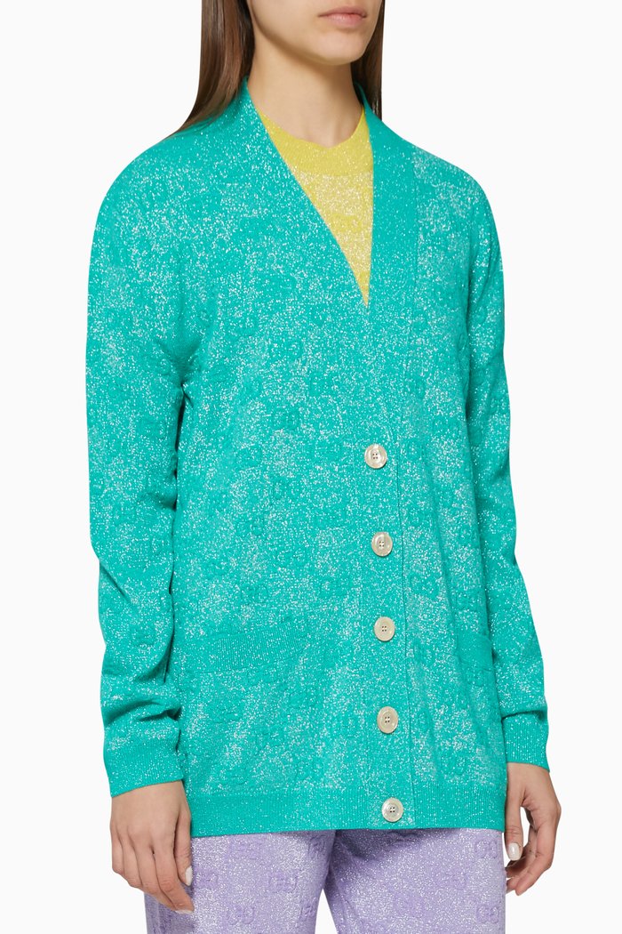 

GG Wool Cardigan, Blue