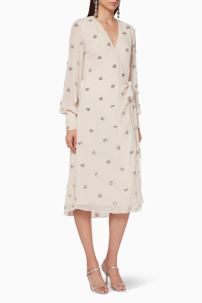 

Roksana Polka Dot Dress, Pink