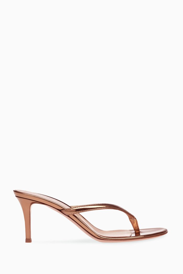 

Calypso 70 Sandals in Mirror Leather, Neutral