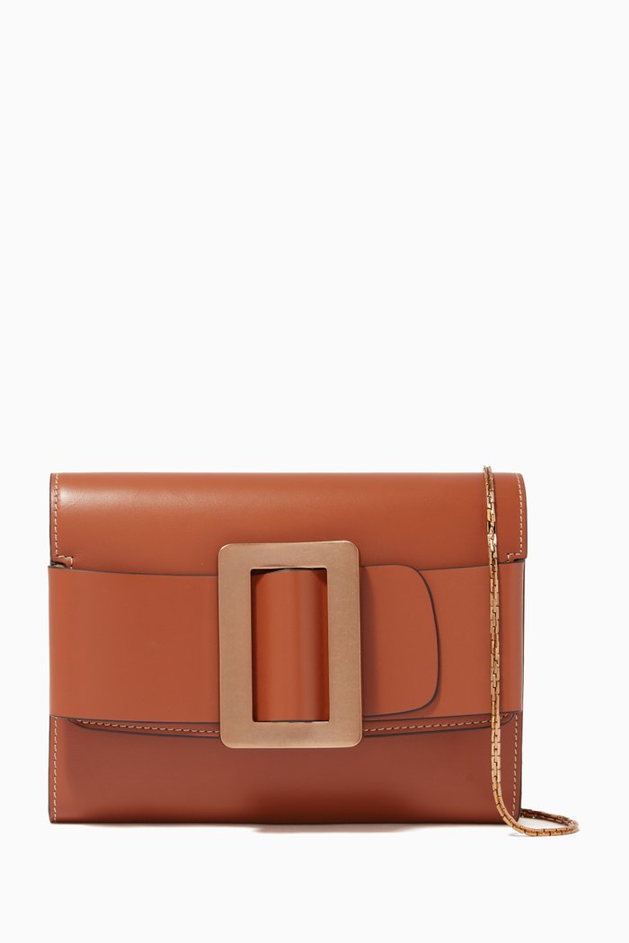 

Buckle Leather Travel Case, Brown