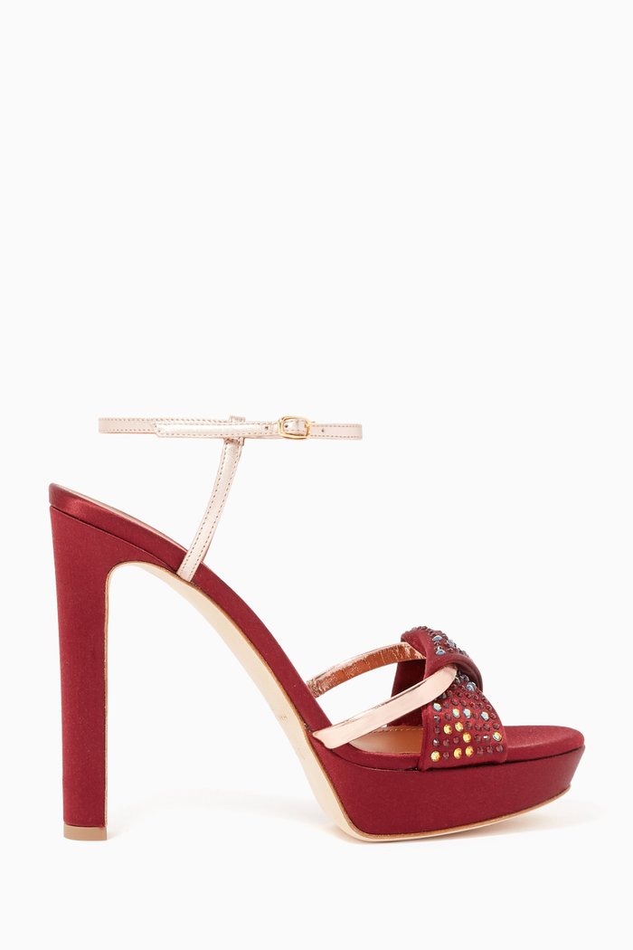 

Lauren 125 Platform Sandal, Red