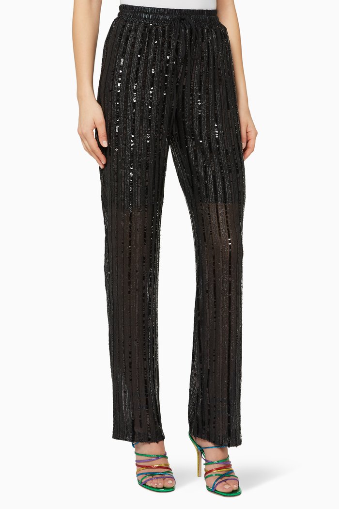 

Presley Sequin Pants, Black