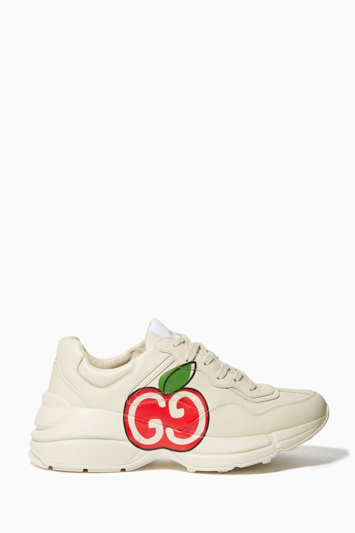 

Rhyton GG Apple Sneakers, Neutral