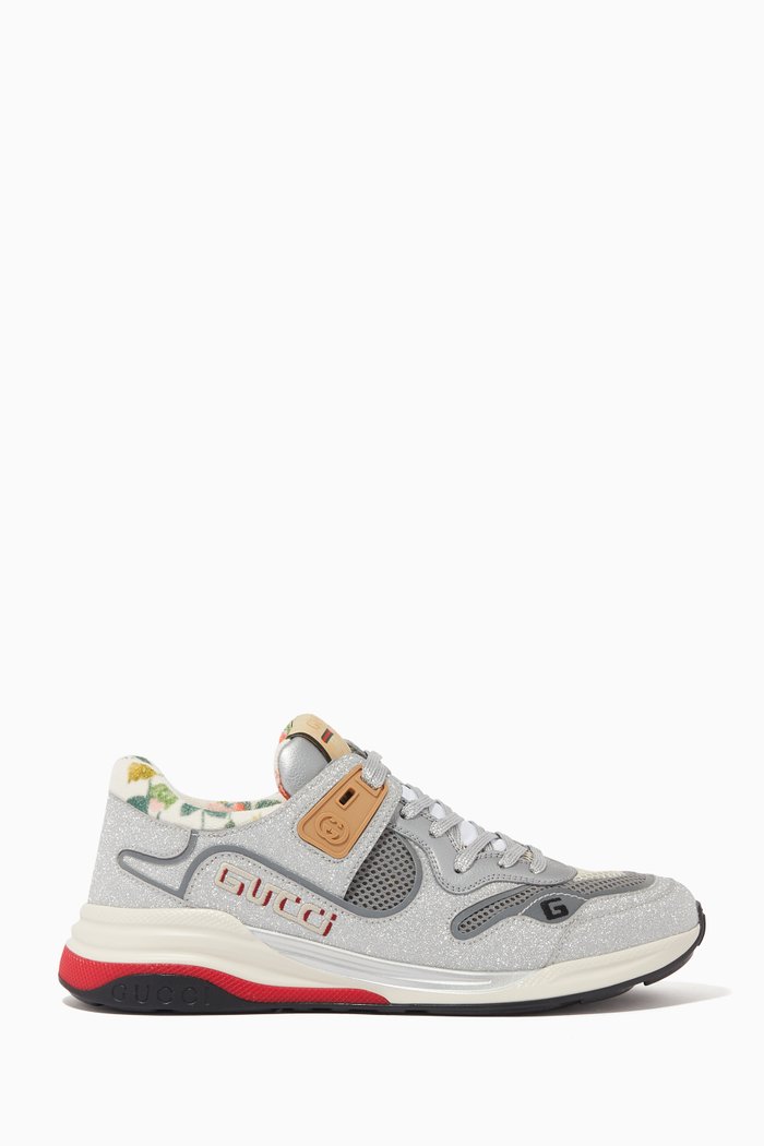 

Ultrapace Sparkling Fabric & Leather Sneakers, Silver