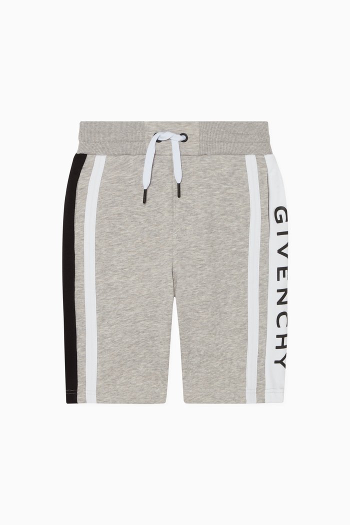 

Contrast Logo Bermuda Shorts, Grey