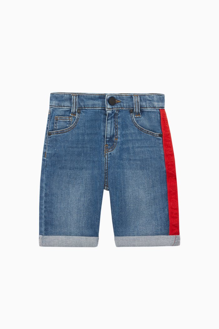 

Denim Bermuda Shorts, Blue