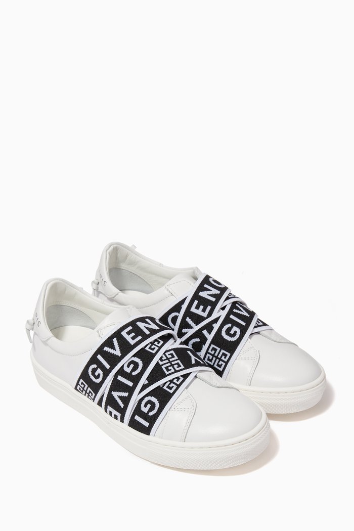 Logo Band Sneakers, White
