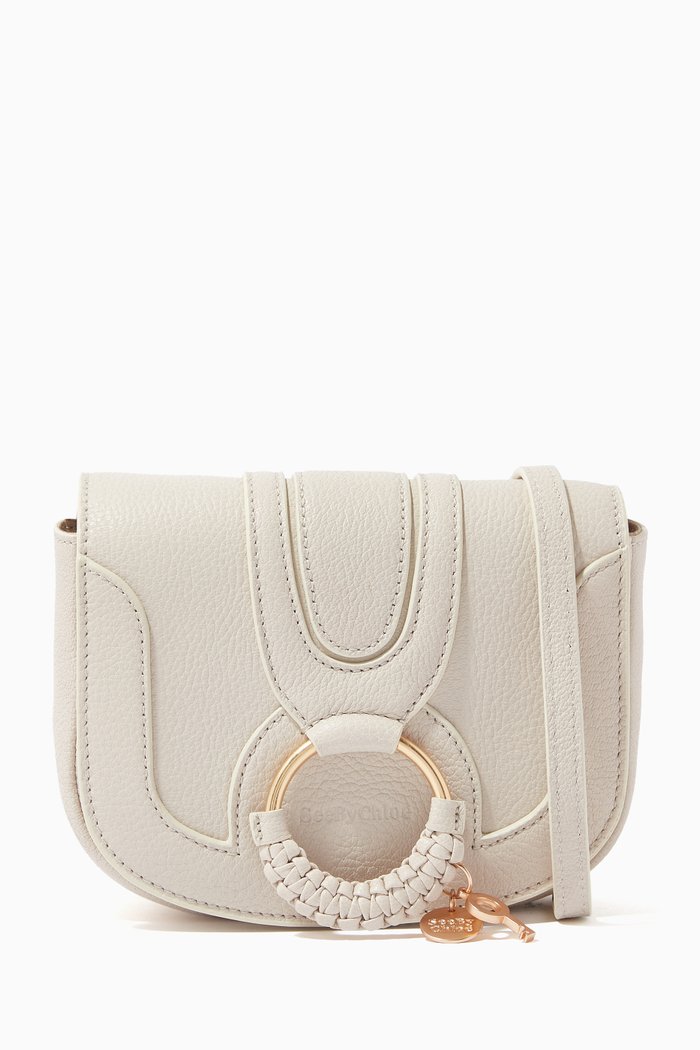 

Mini Hana Bag in Grained Goatskin, Neutral