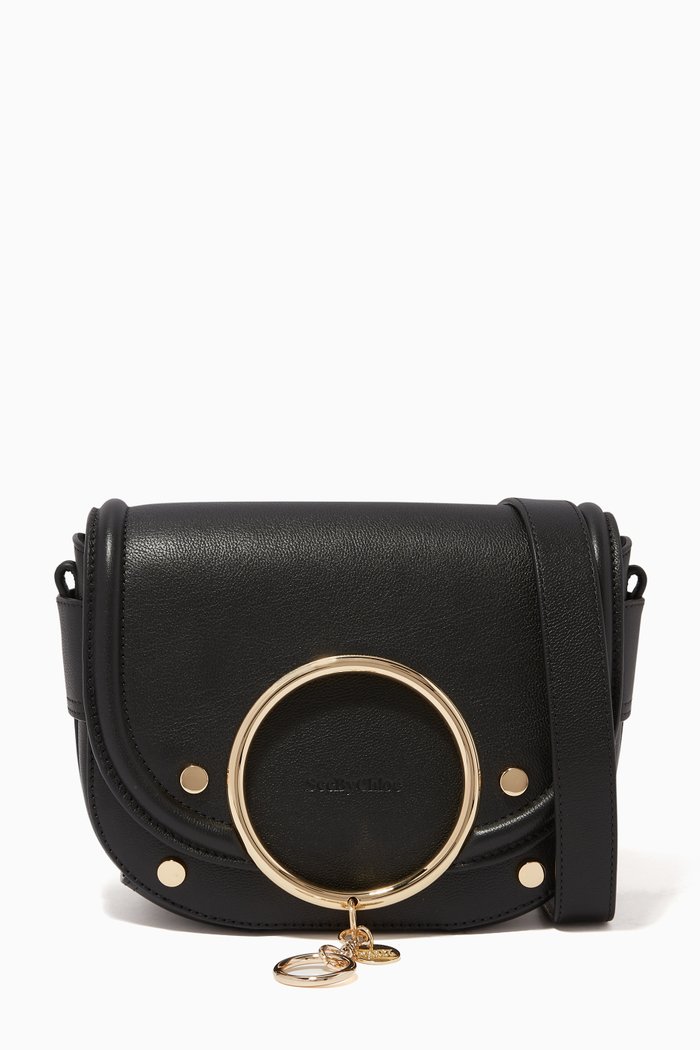 

Mara Leather Shoulder Bag, Black