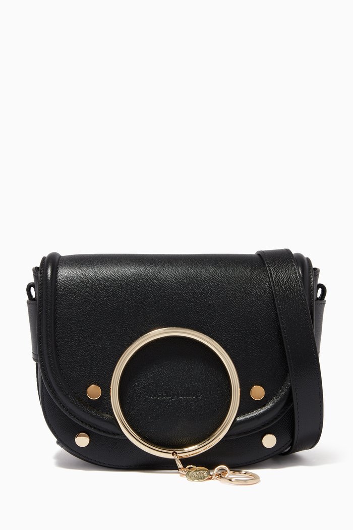 

Mara Leather Shoulder Bag, Black
