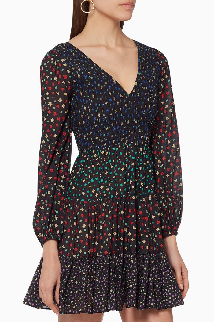 

Sasha Floral Print Mini Dress, Multicolour