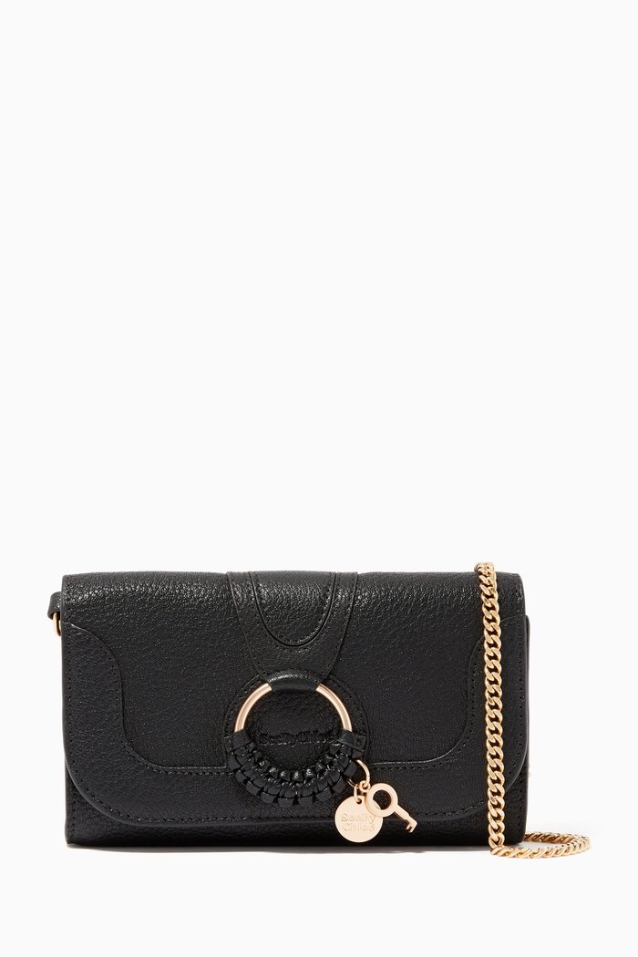 

Hana Leather Phone Wallet, Black