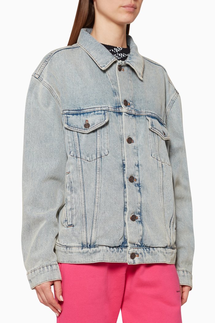 

Logo Indigo Denim Jacket, Blue