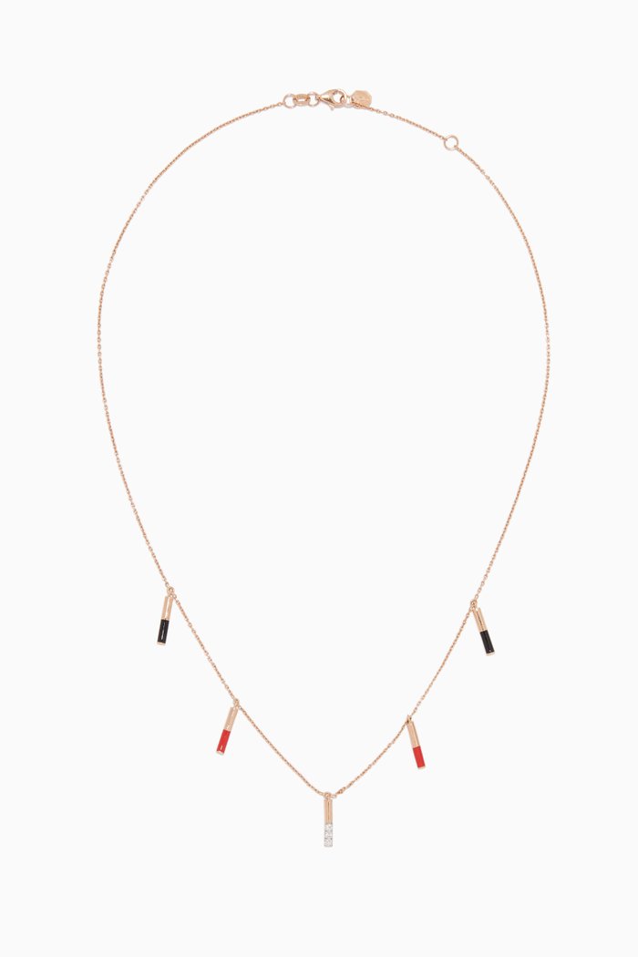 

Matisse Diamond Tassel Necklace, Rose gold