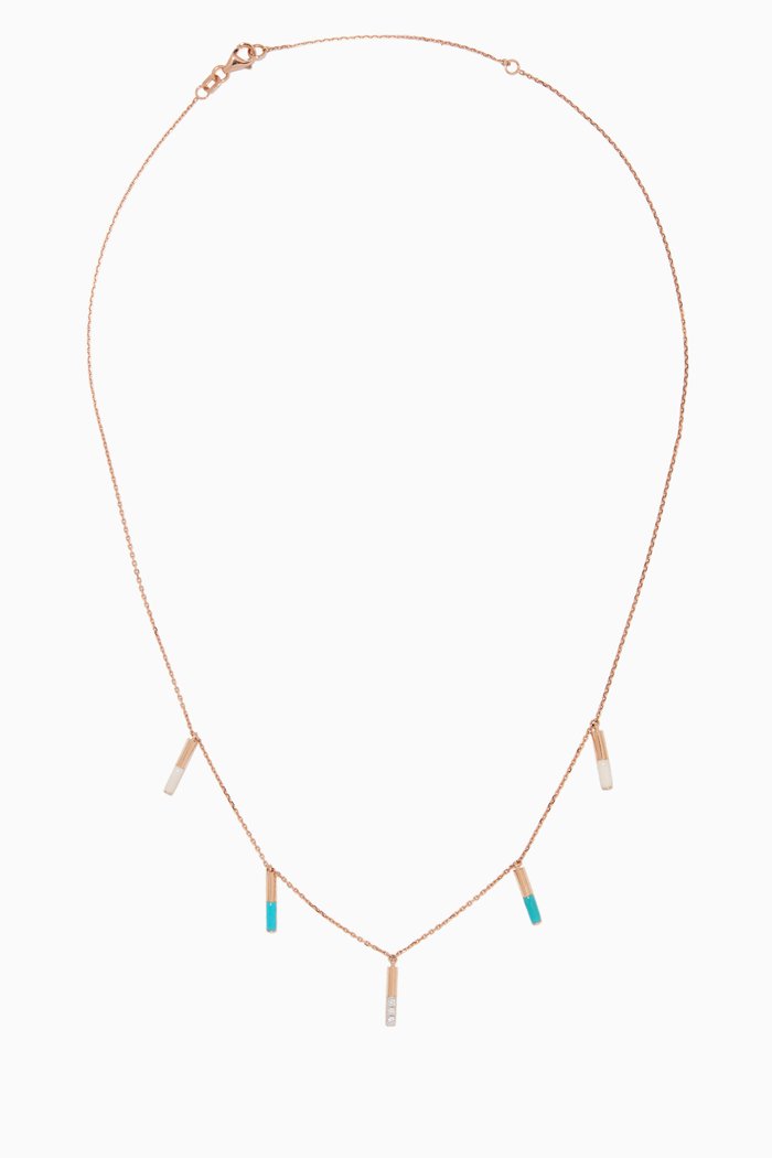 

Matisse Diamond Tassel Necklace, Rose gold