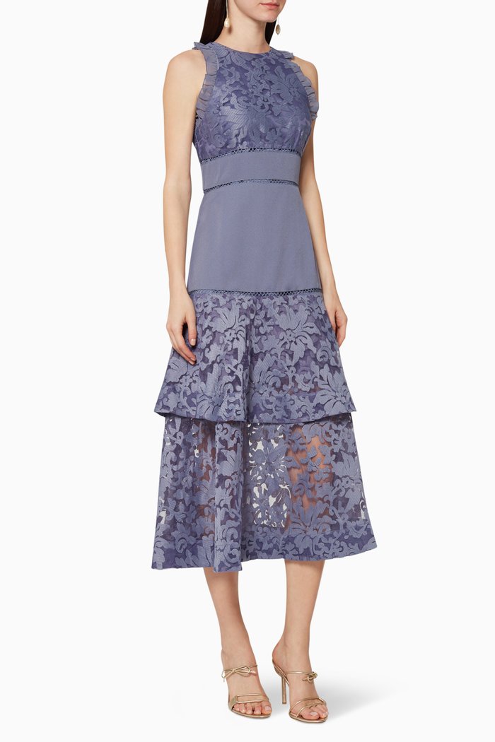 

Dalliance Lace Midi Dress, Blue