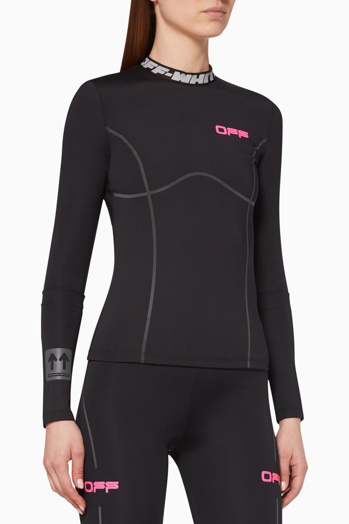 

Logo-Print Active Top, Black