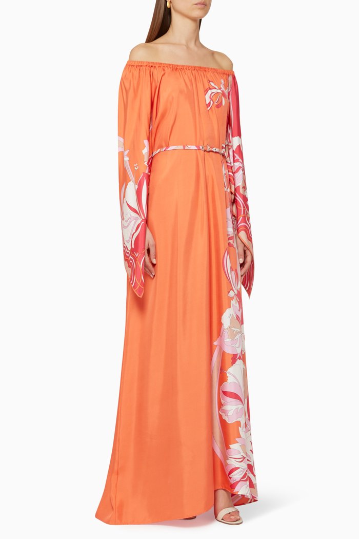 

Silk Maxi Dress, Pink