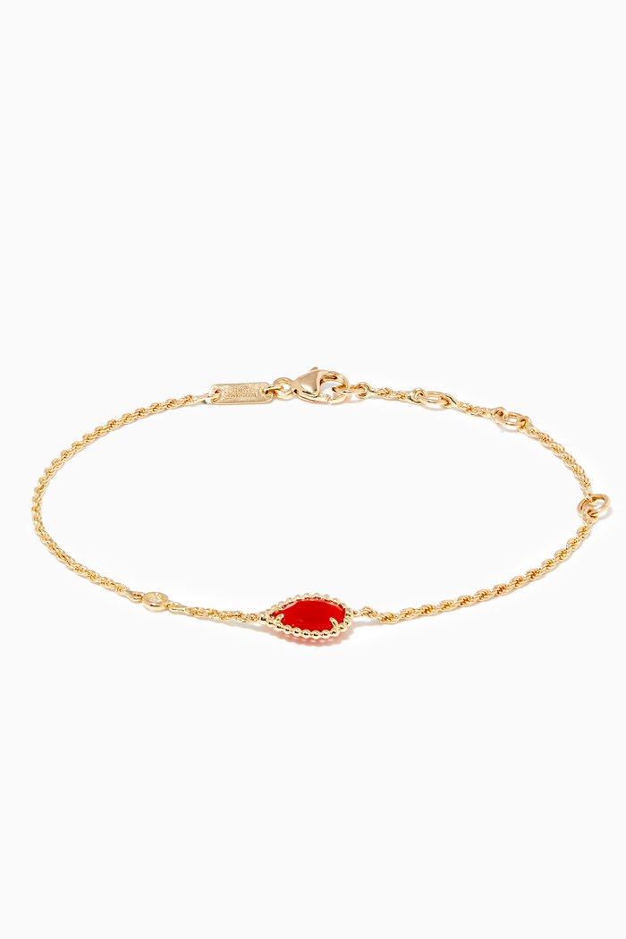 

Serpent Bohème XS Motif Carnelian Bracelet, Yellow