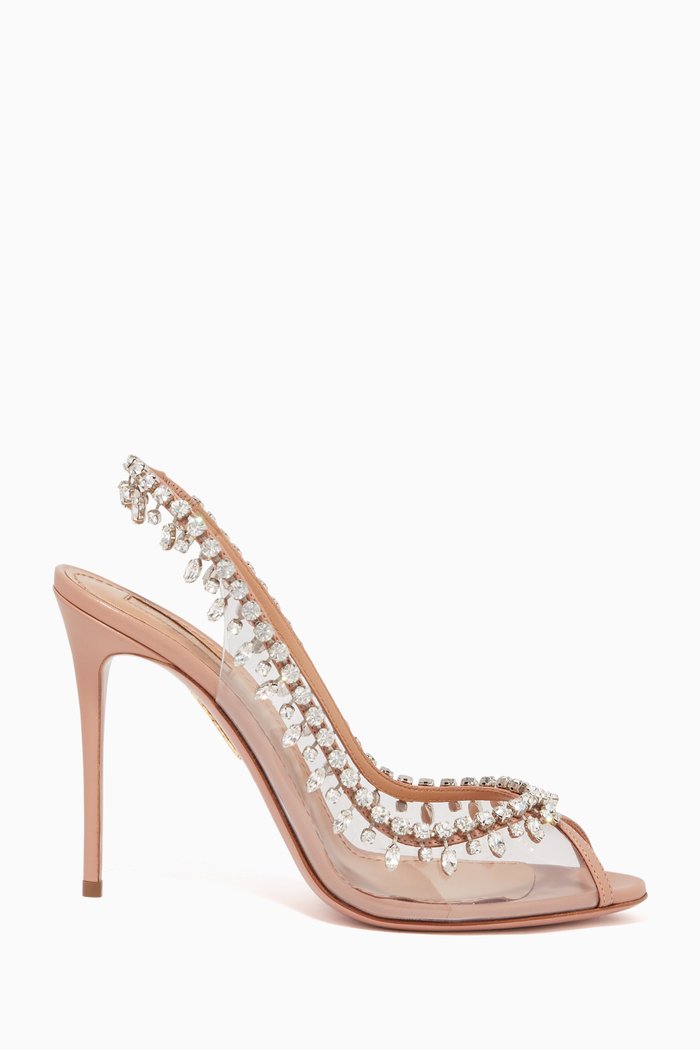 

Crystal Temptation Slingback Sandals, Pink