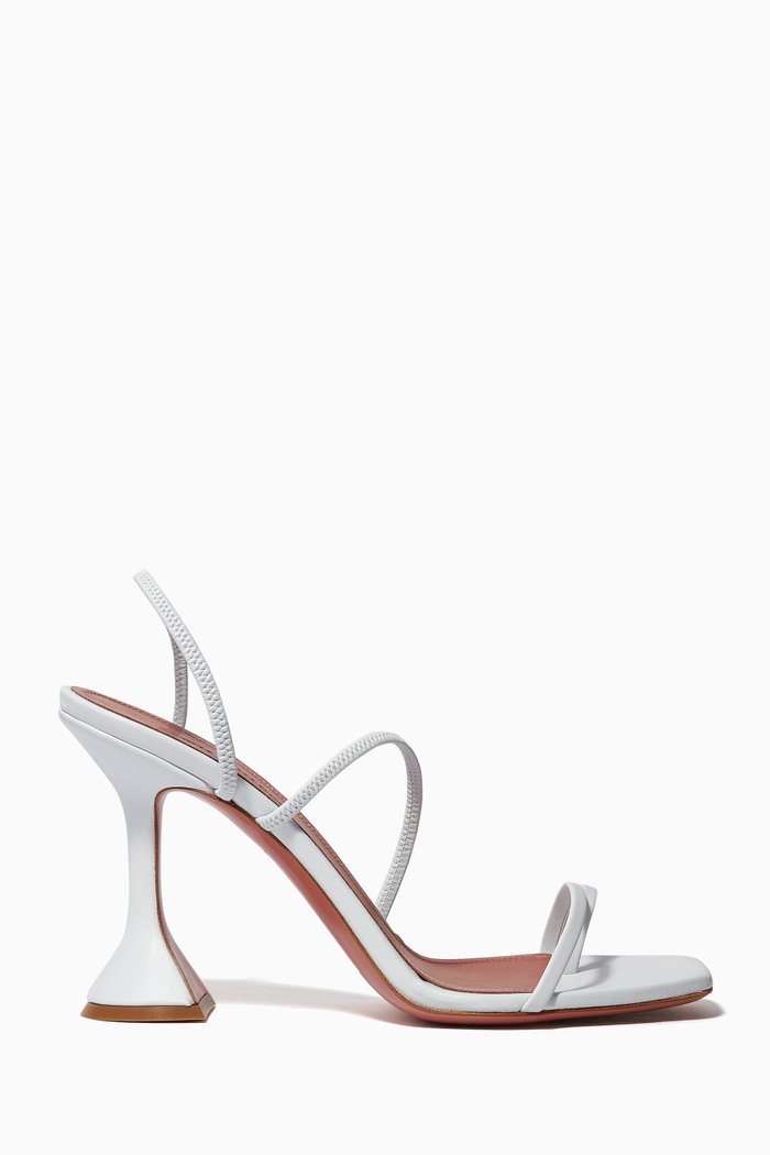 

Naima 40 Nappa Leather Sandals, White