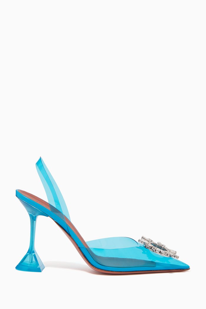 

Begum Plexi Slingback Pumps, Blue