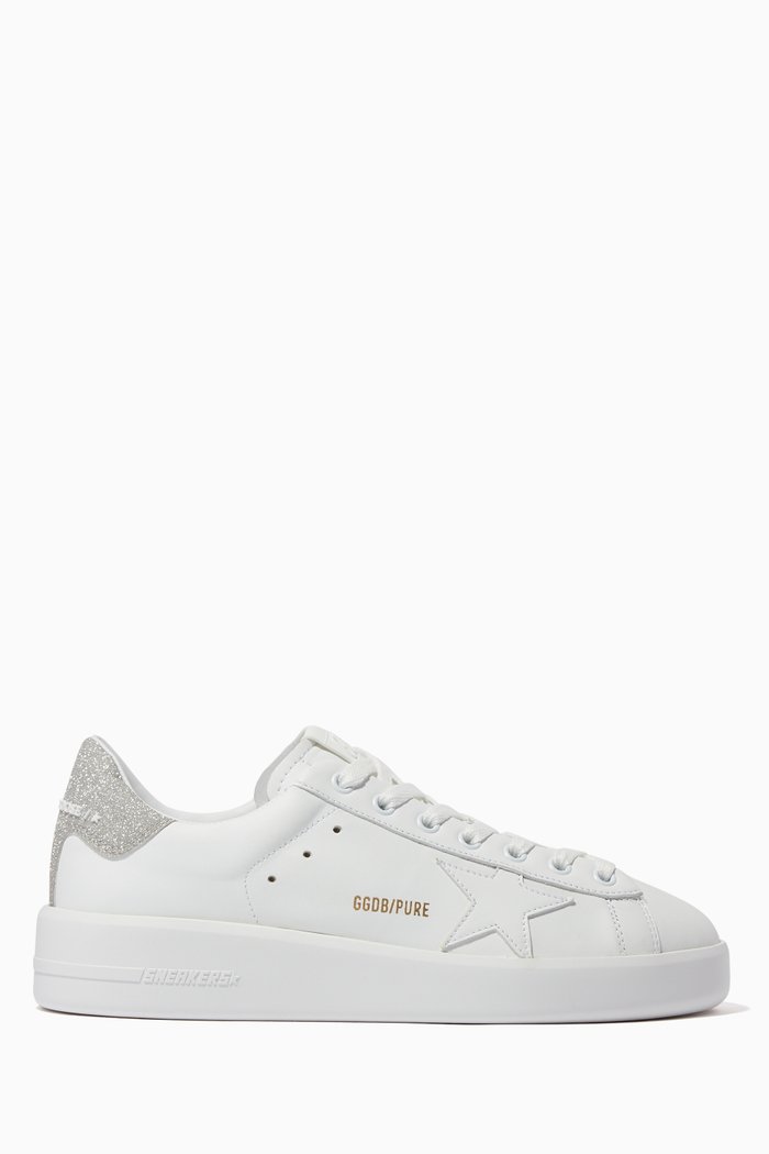 

Glitter Back Chunky Sneakers, White