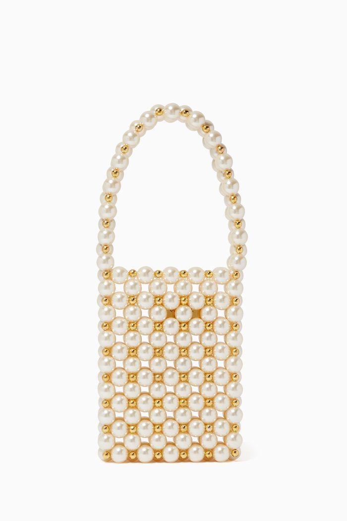 

Sicilia Beaded Bag, White