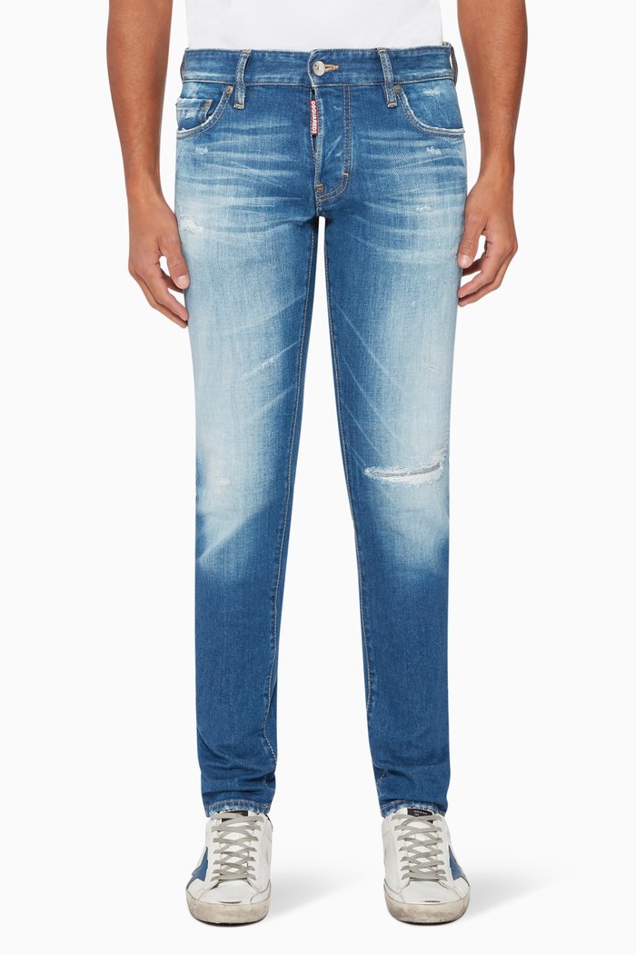 

Slim-Fit Denim Jeans, Blue