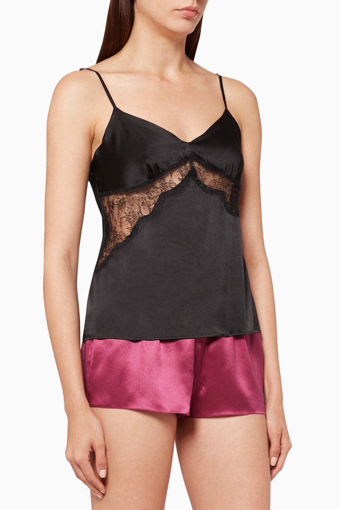 

Gilda Silk Camisole, Black