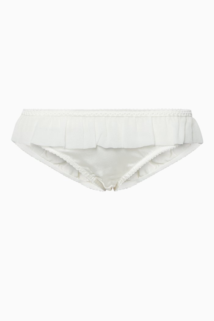 

Bardot Silk Satin Knickers, White