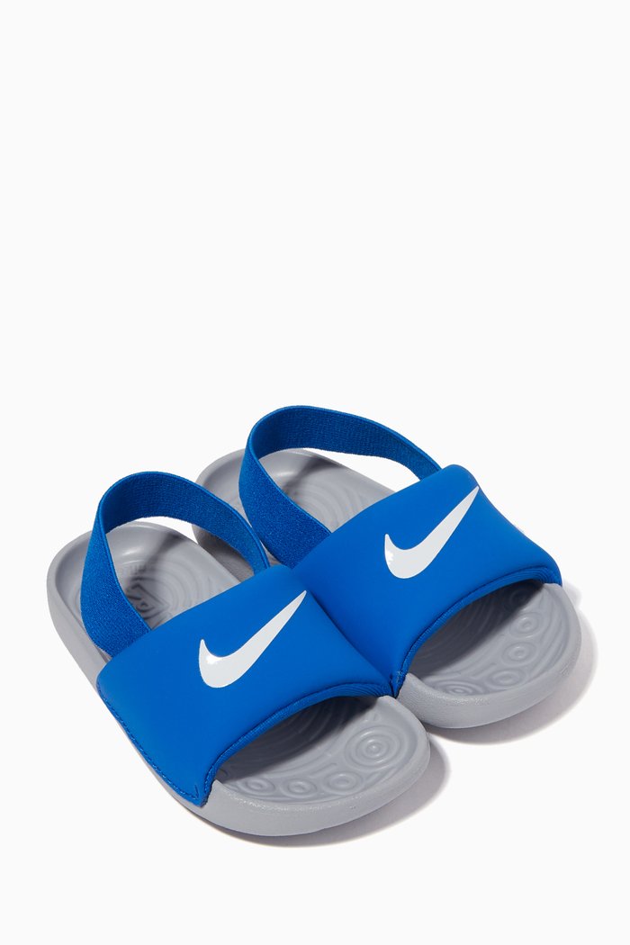 

Kawa Logo Print Sandals, Blue