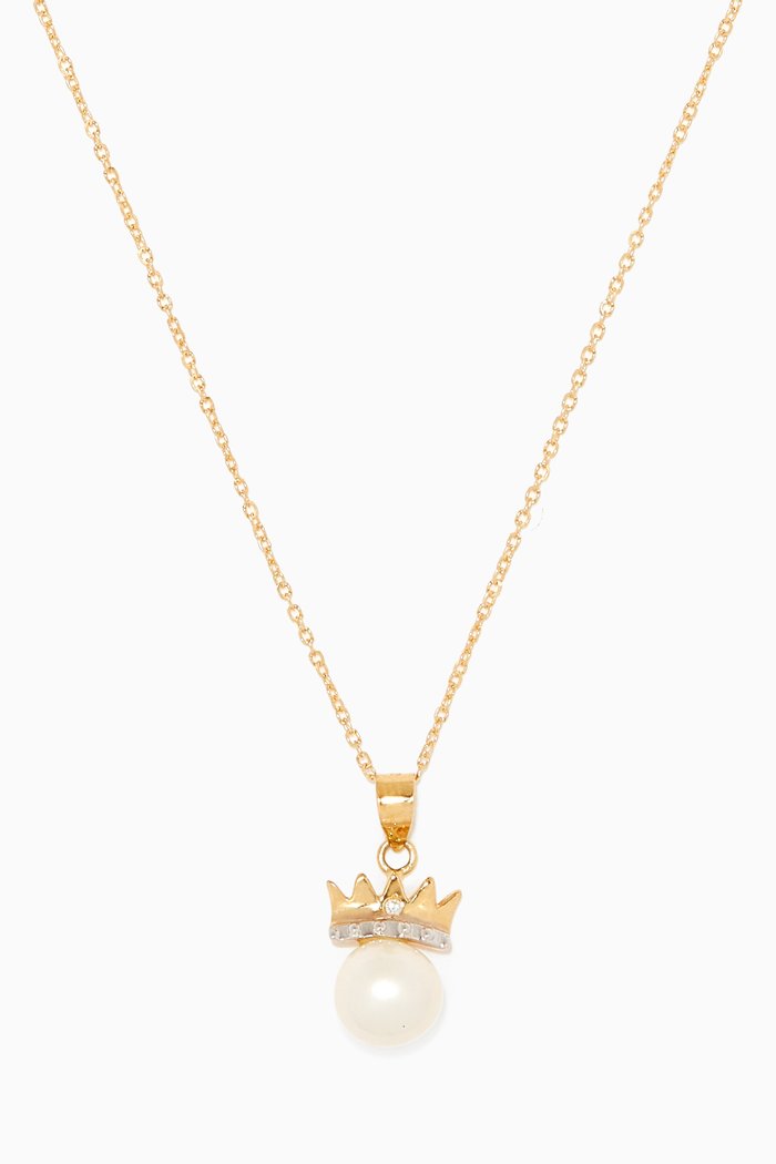 

My Princess Pearl Diamond Pendant Necklace in 18kt Yellow Gold