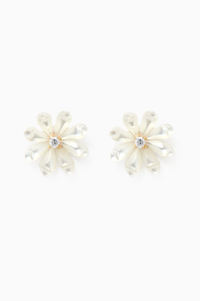

Floral Diamond Stud Earrings, Yellow