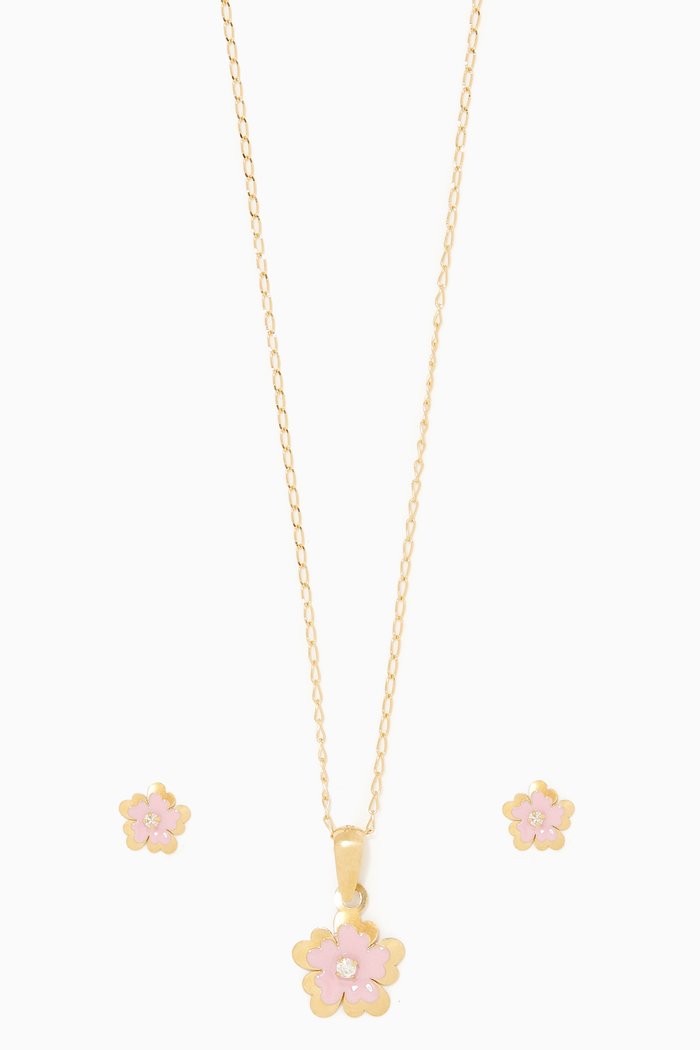 

Floral Diamond Set, Yellow
