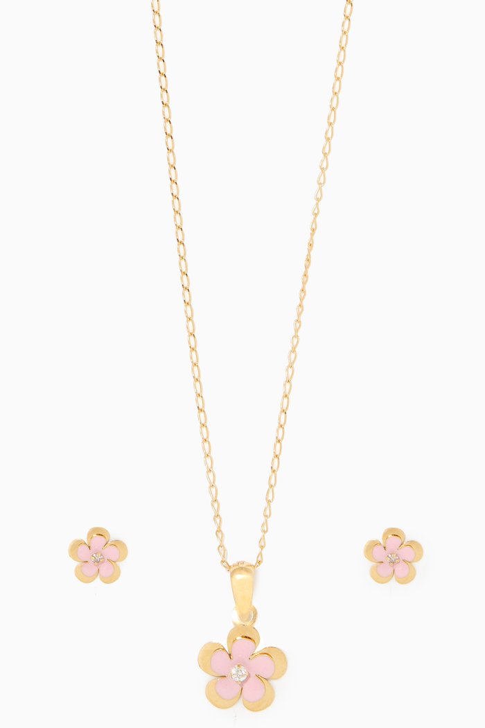 

Floral Diamond Set, Yellow