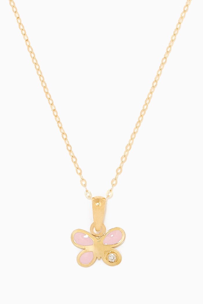 

Butterfly Diamond Pendant in 18kt Yellow Gold
