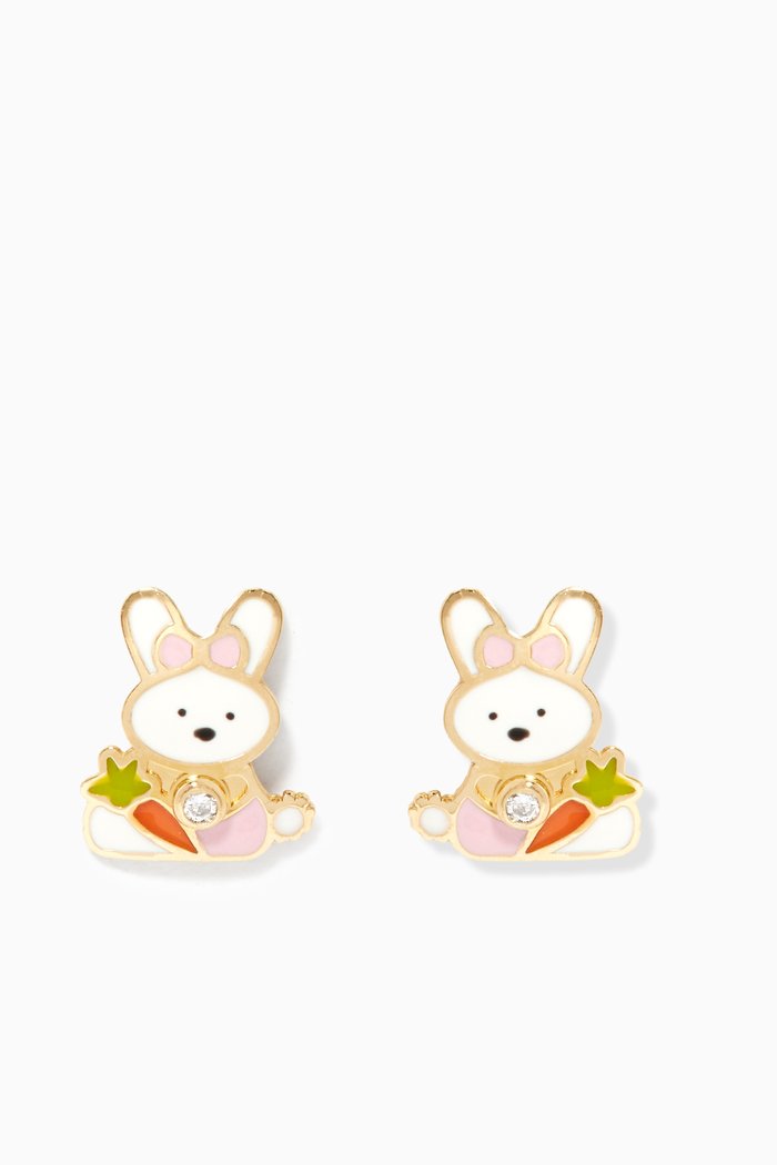 

Bunny Diamond Stud Earrings, Yellow