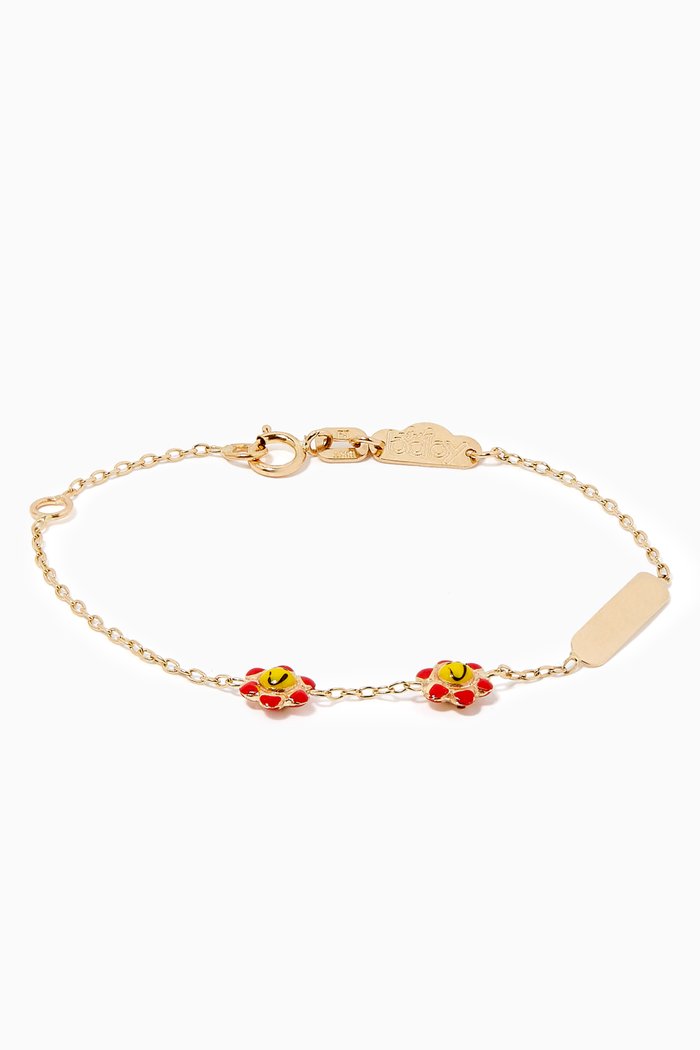 

Flower Gold Bracelet, Yellow