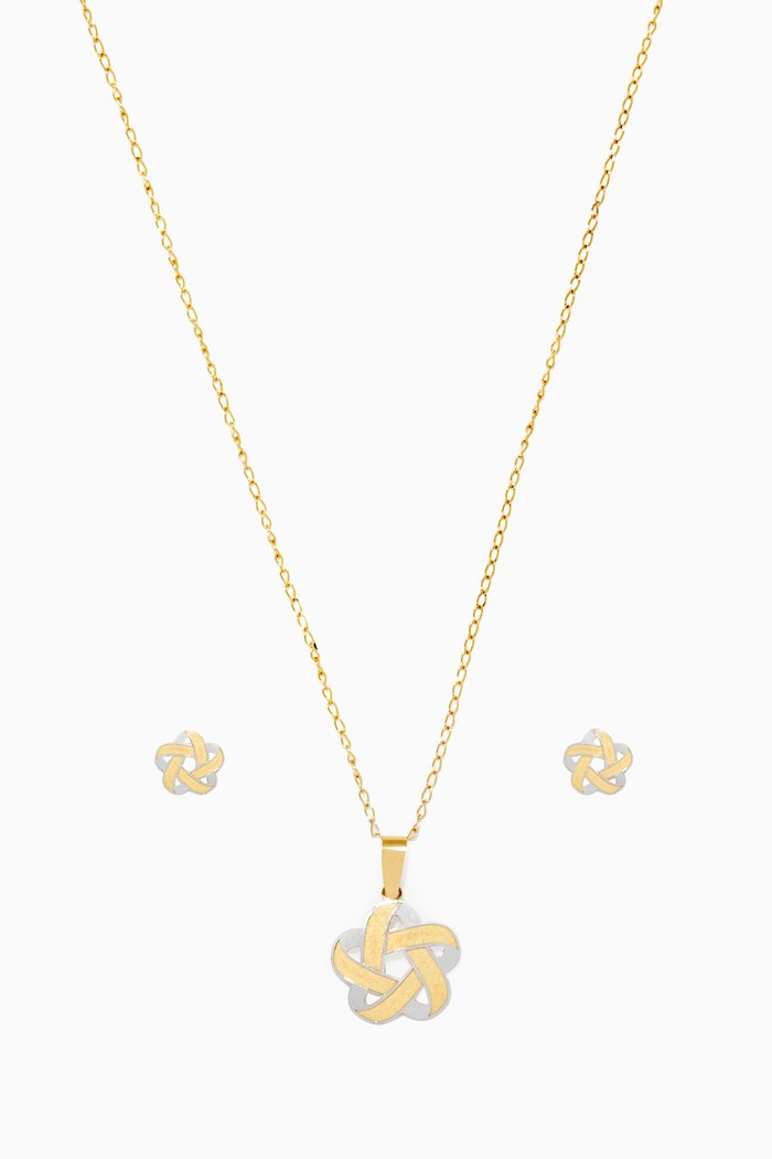 

Geometric Flower 3D Gold Set, Multicolour
