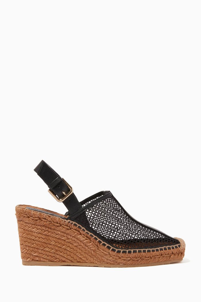 

Dakori 90 Honeycomb Slingback Wedge Sandals, Black