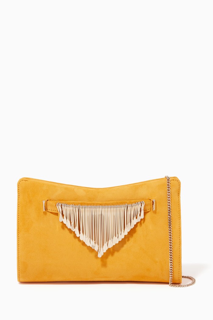 

Venus Fringe Clutch Bag, Yellow