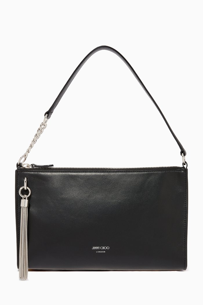 

Mini Callie Hobo Leather Bag, Black
