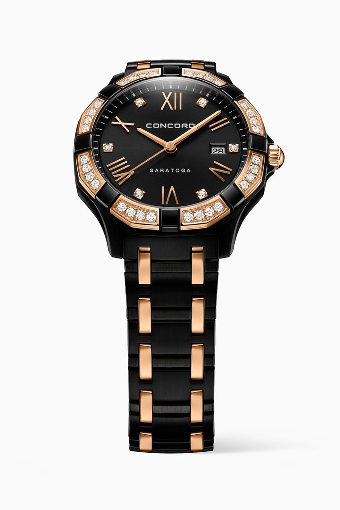 

Saratoga Diamond Watch, Black